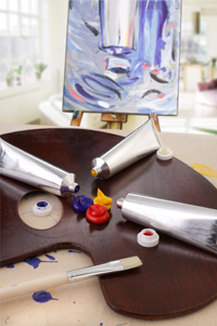 Paint for artists in Aluminium Tubes