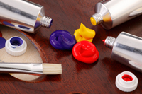 Paint for artists in Aluminium Tubes